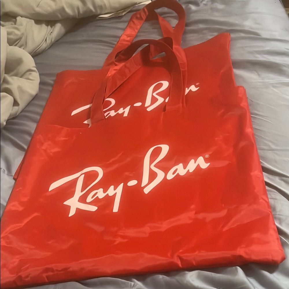 Ray-Ban BOTH New Nylon beach tote red 2012 NEW EXCLUSIVE Retro 18 x 16